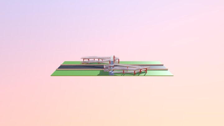 Passarela Libélula - 15 metros 3D Model