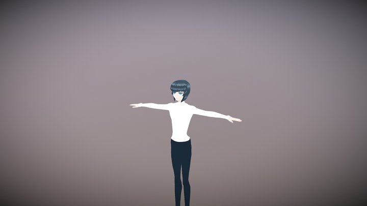 SATO-kun 3D.blender 3D Model