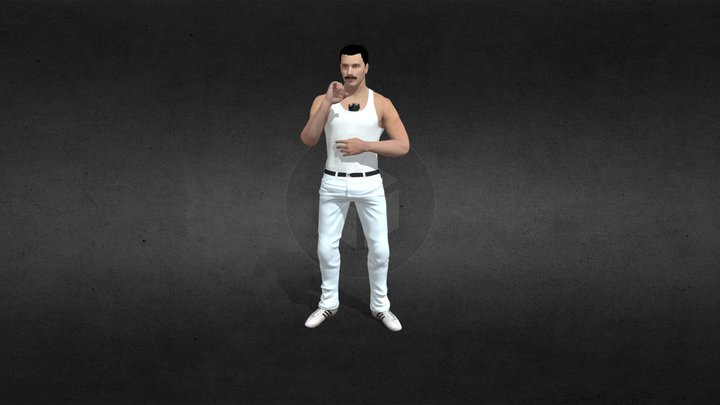 Freddie Mercury 3D Model
