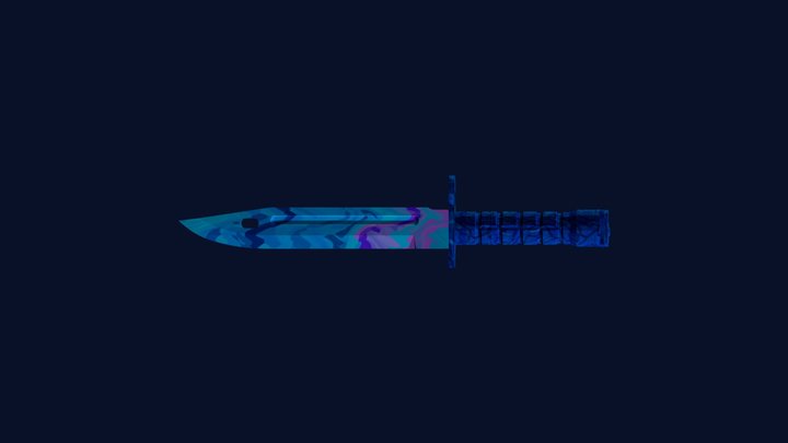 Bayonet | Water Camo 3D Model