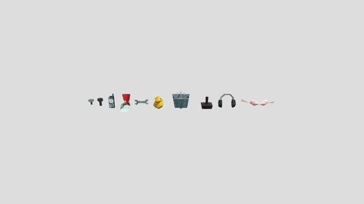 BFBB Shrapnel Props – Kostenloses 3D-Modell STL