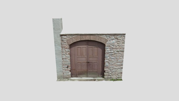 Old Stone Door 3D Model
