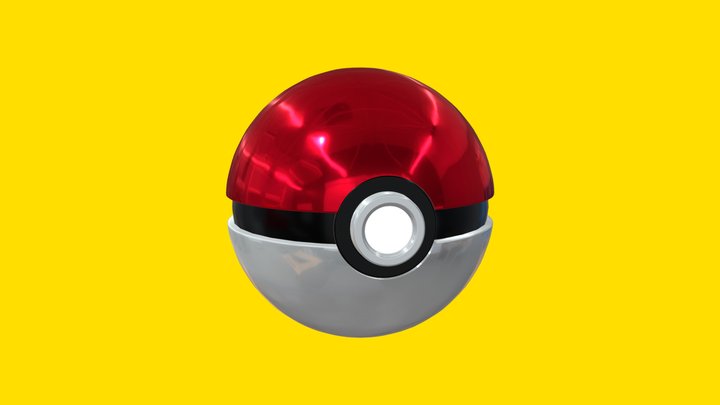 Pokeball 3D Model