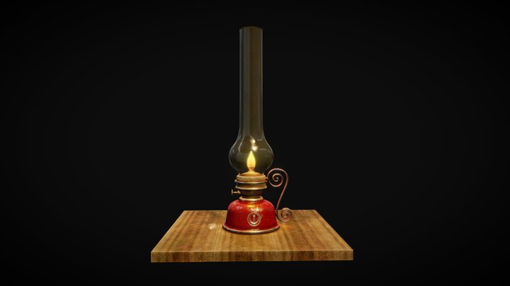 Old Gaslamp 3D Model