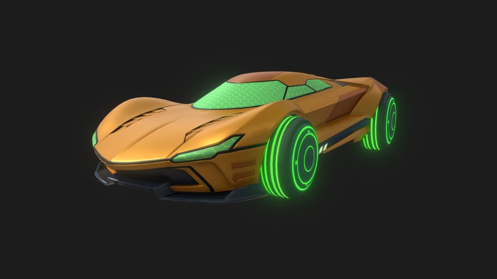 Rocket League Samus Gunship 3D Model (Switch)