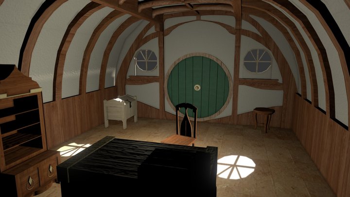 Hobbit House Entrance 3D Model
