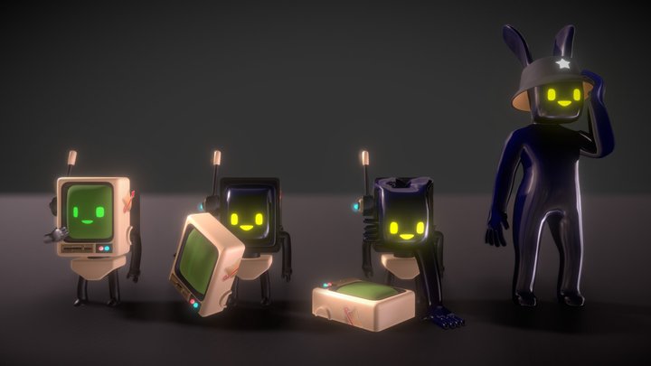 rabbit from robot 3D Model