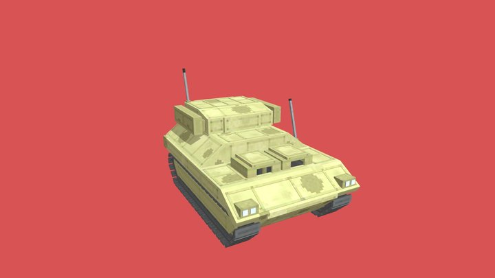 M2/M3 Bradley inspired tank. 3D Model
