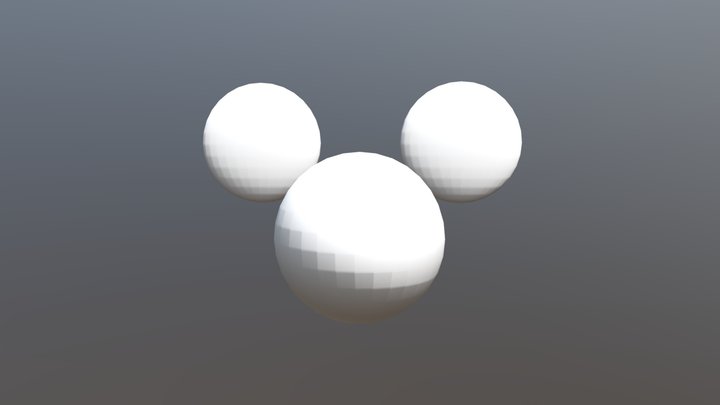 Mickey Mouse's Face (TikTok) 3D Model