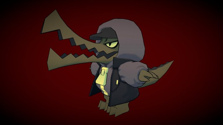 Gator Boy (Rigged) 3D Model