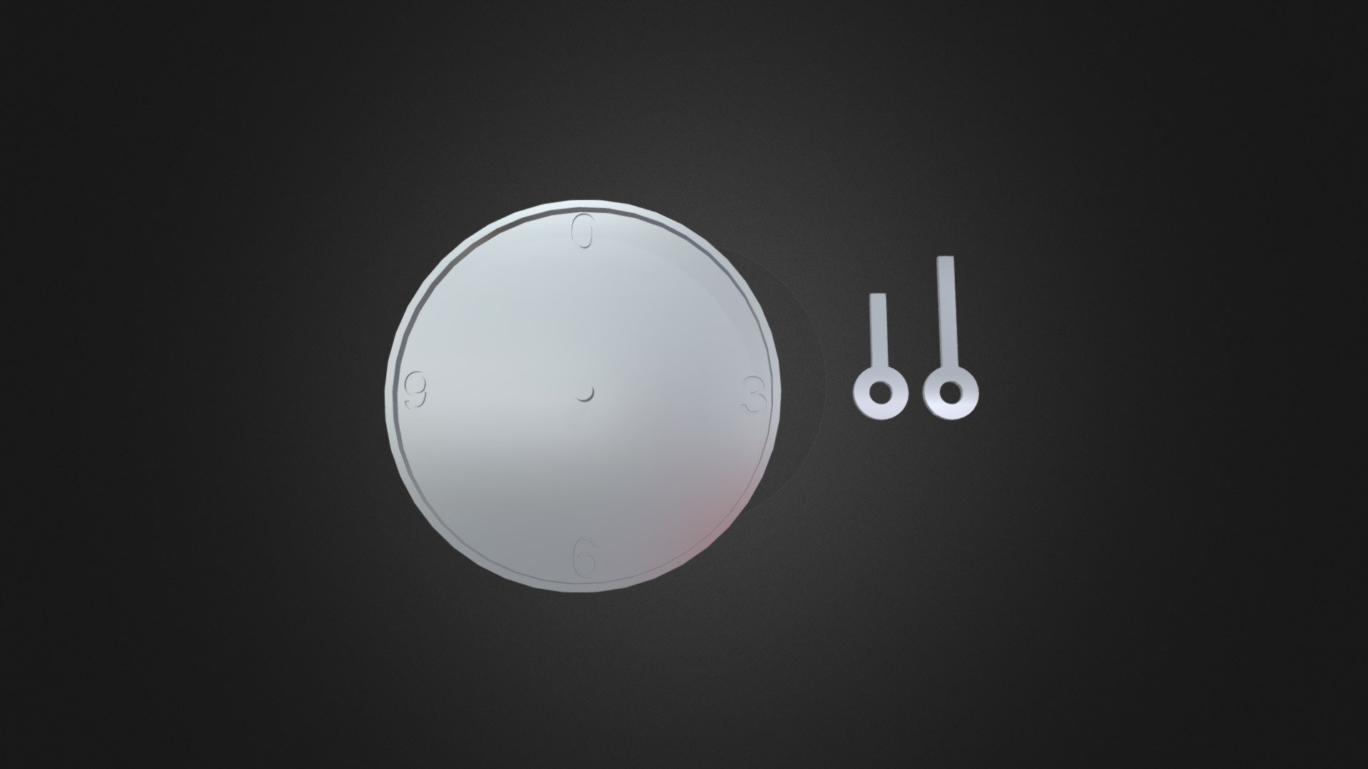 Clock and hands - 3D printable