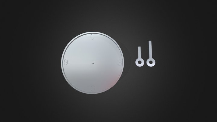 Clock and hands - 3D printable