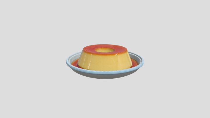 Homemade Flan 3D Model
