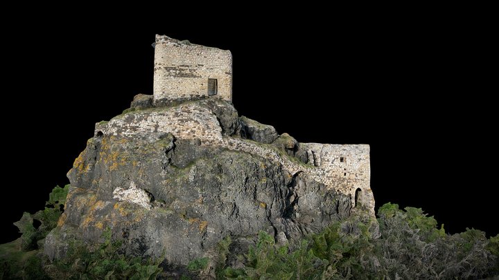 Château de la Roche-Faugère dans le 43 (France) 3D Model