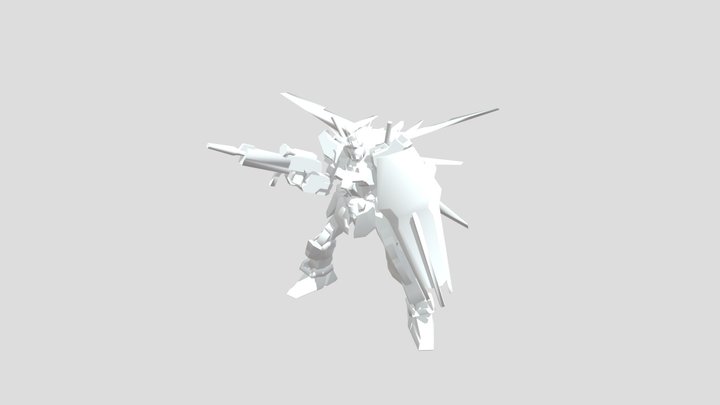 GAT-X105 Strike Gundam 3D Model