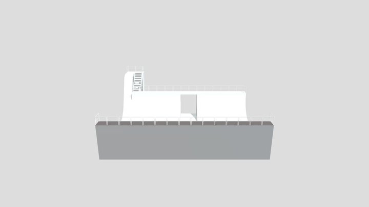Tony Hawk Half Pipe 3D Model