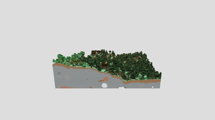 SketchFab, village miecraft 3D Model