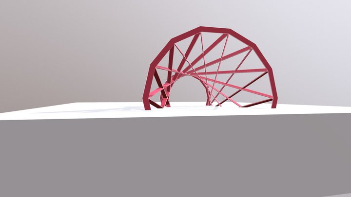 Origin structure straigh 3D Model