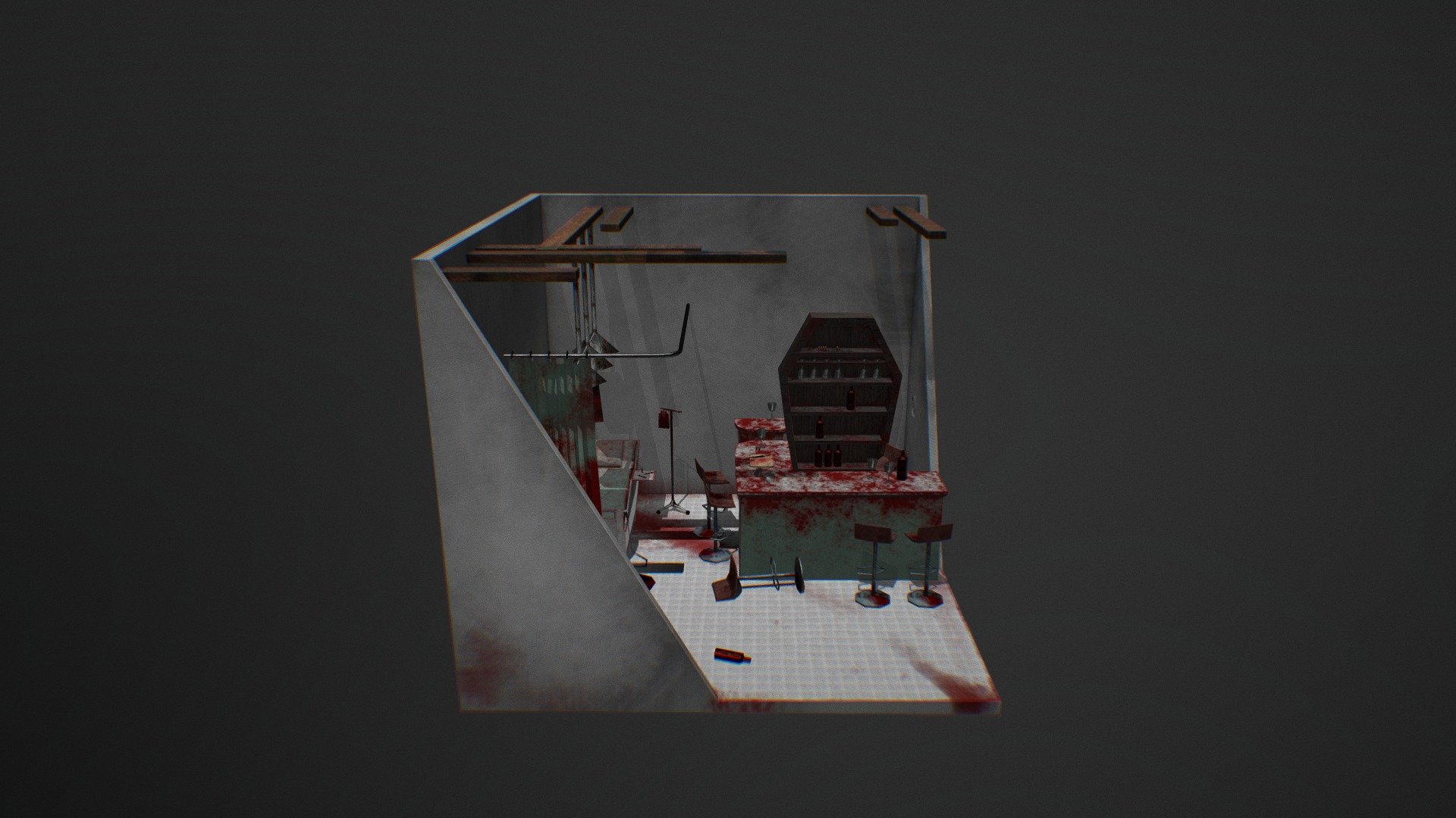 AS1 Faster Food diorama — Sketchfab embed 3D viewer