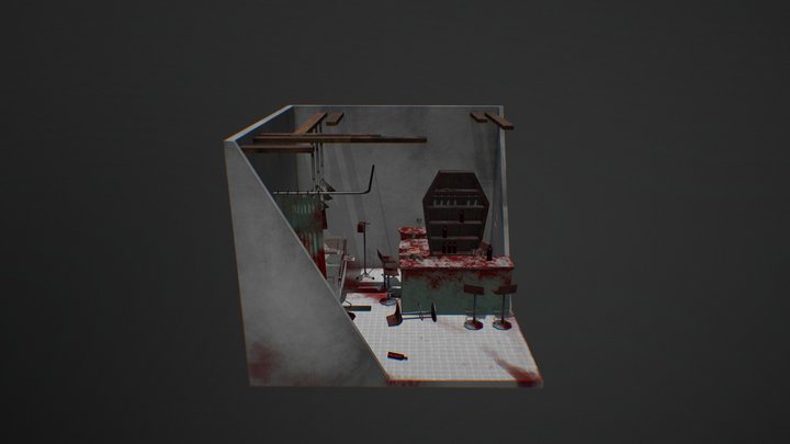 AS1 Faster Food diorama 3D Model