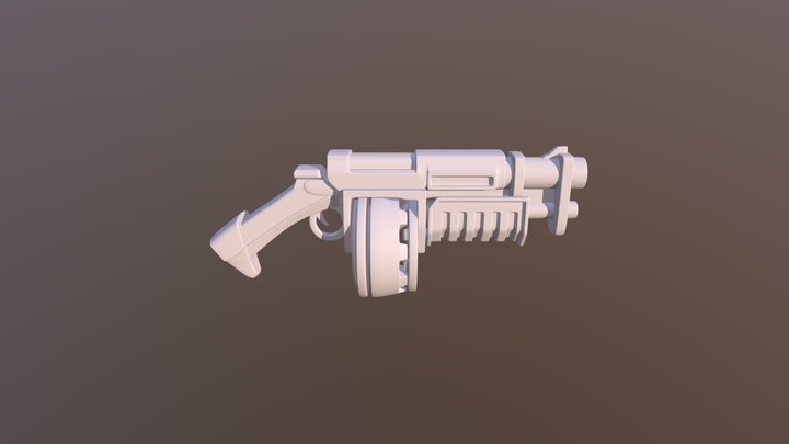 Necromunda Warhammer 40000 Orlock Autogun 3D Model