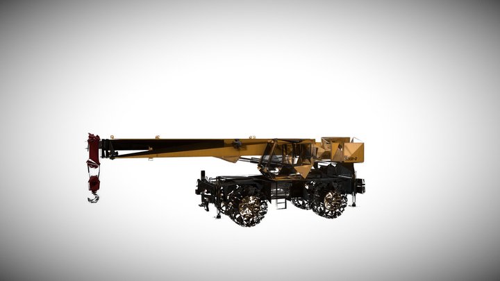 Crane Terminologies Animation 3D Model