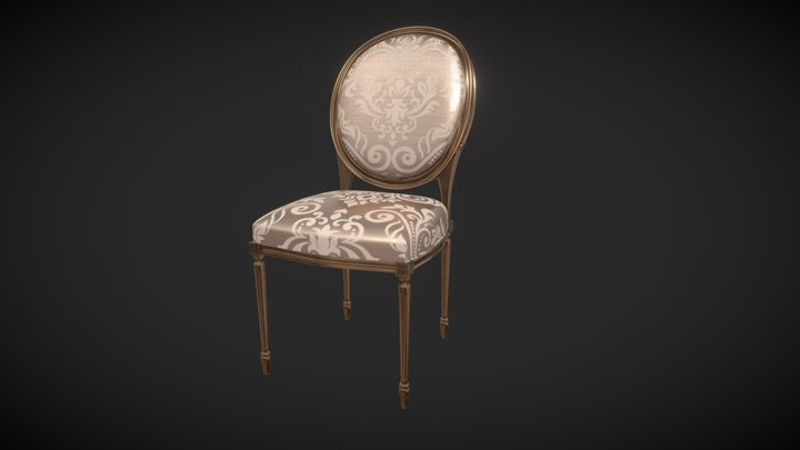 Medieval Chair 3D Model