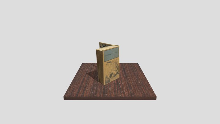 Modern History Book 3D Model