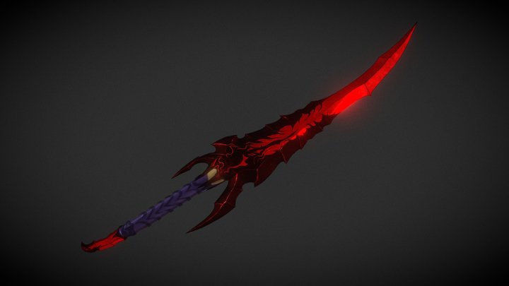 Kamish's Wrath Dagger - Left 3D Model