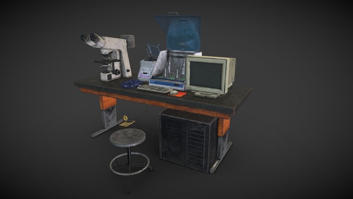 Abandoned Lab Equipment 3D Model