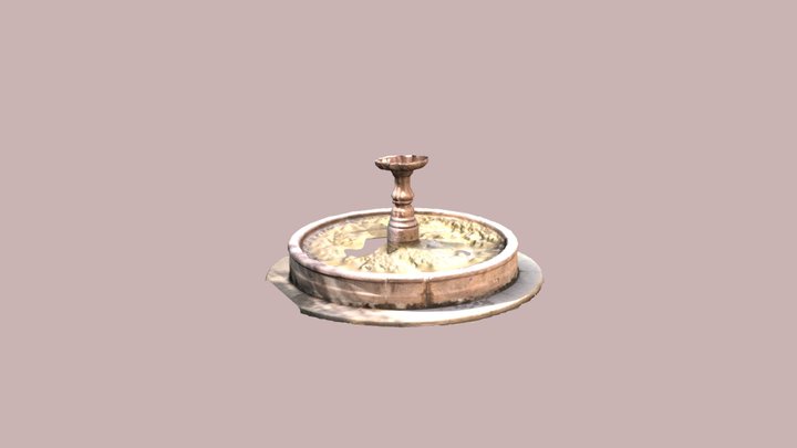 FUENTE PARQUE DE LAS MERCEDES 3D Model