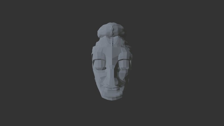 Statue Head 3D Model