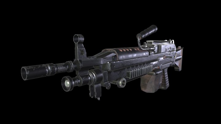 M249 LMG 3D Model