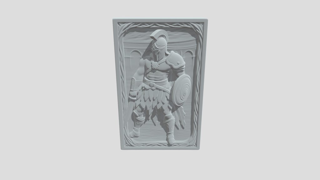 Carved Spartan Warrior