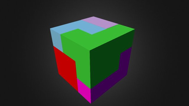 Puzzle Cube_Assembly_ER 3D Model