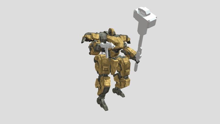 Impact Suit - Robots vs Mechs - Animation 3D Model