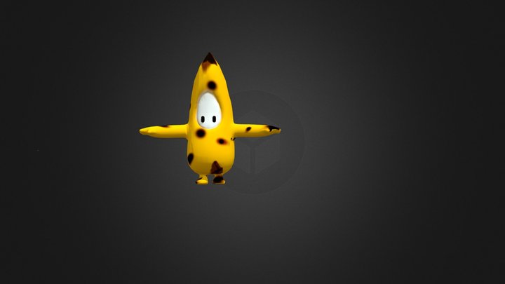 banana fall guys skin 3D Model