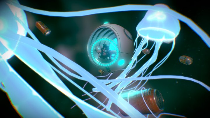 Jellied Juice In The Depths 3D Model