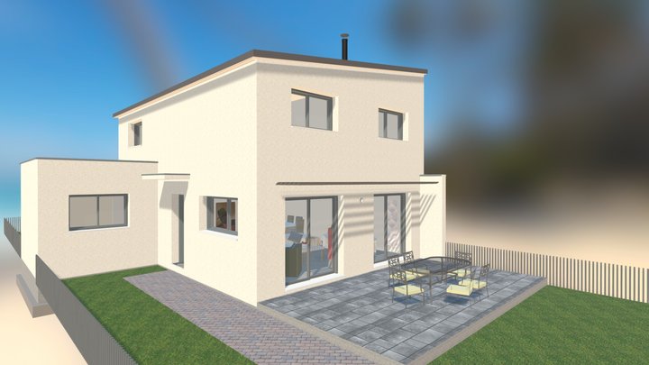 CONSTRUCTION D'UNE MAISON INDIVIDUELLE 3D Model