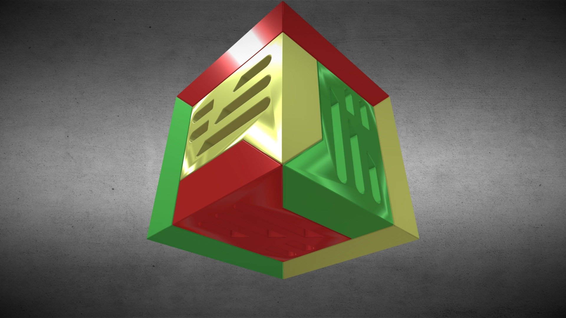 Puzzle Cube 3 Identical Parts