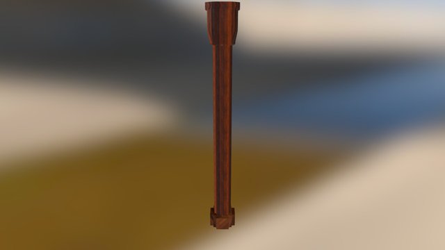Pillars Wooden 3D Model