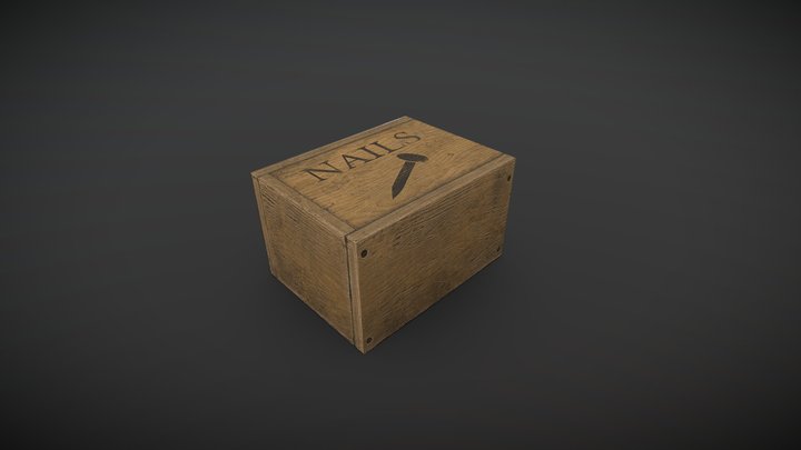 Box of Nails 3D Model