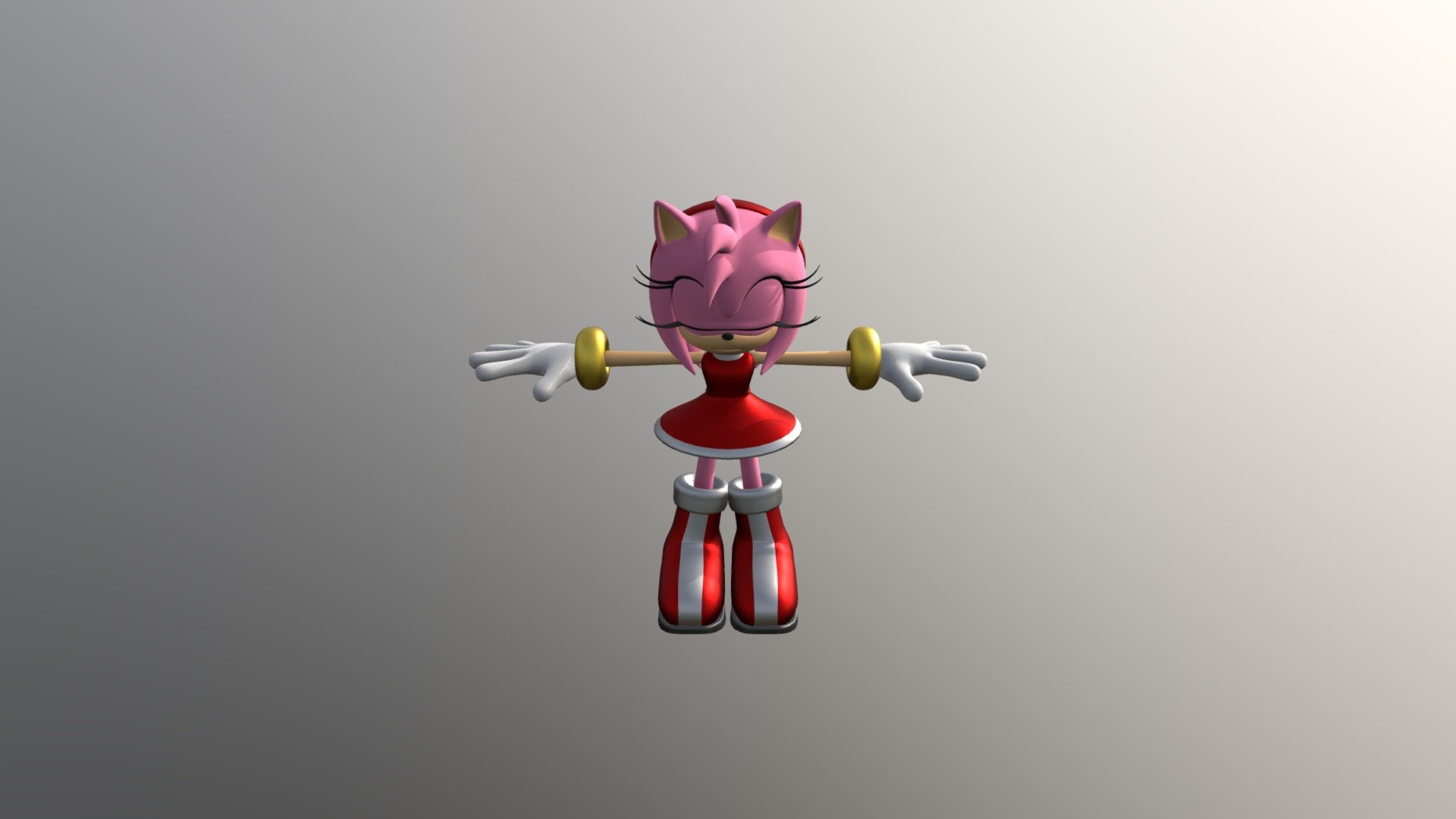 PC Computer - Sonic Forces - Amy Rose - 3D model by sanic111111a.