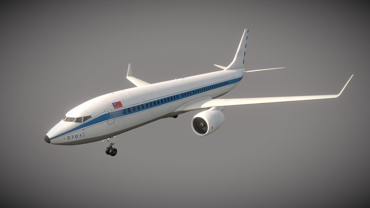 Taiwan 737-800 3D Model