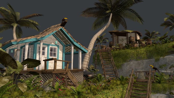 DAE Diorama - By The Ocean 3D Model