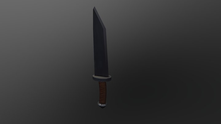 Stylized Knife 3D Model