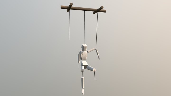 Victorian Marionette Doll 3D Model