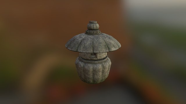 Japanese Lantern 3D Model