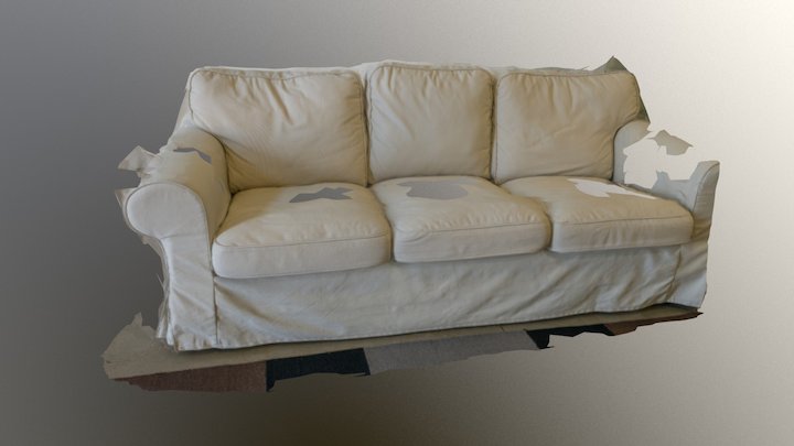 Ruined Sofa 3D Model