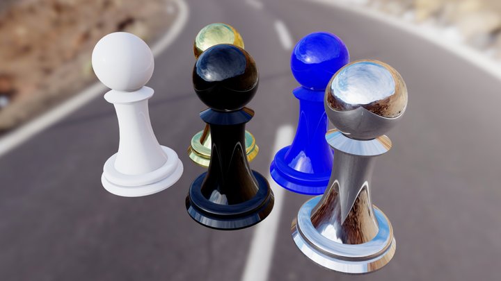 Pawns 3D Model